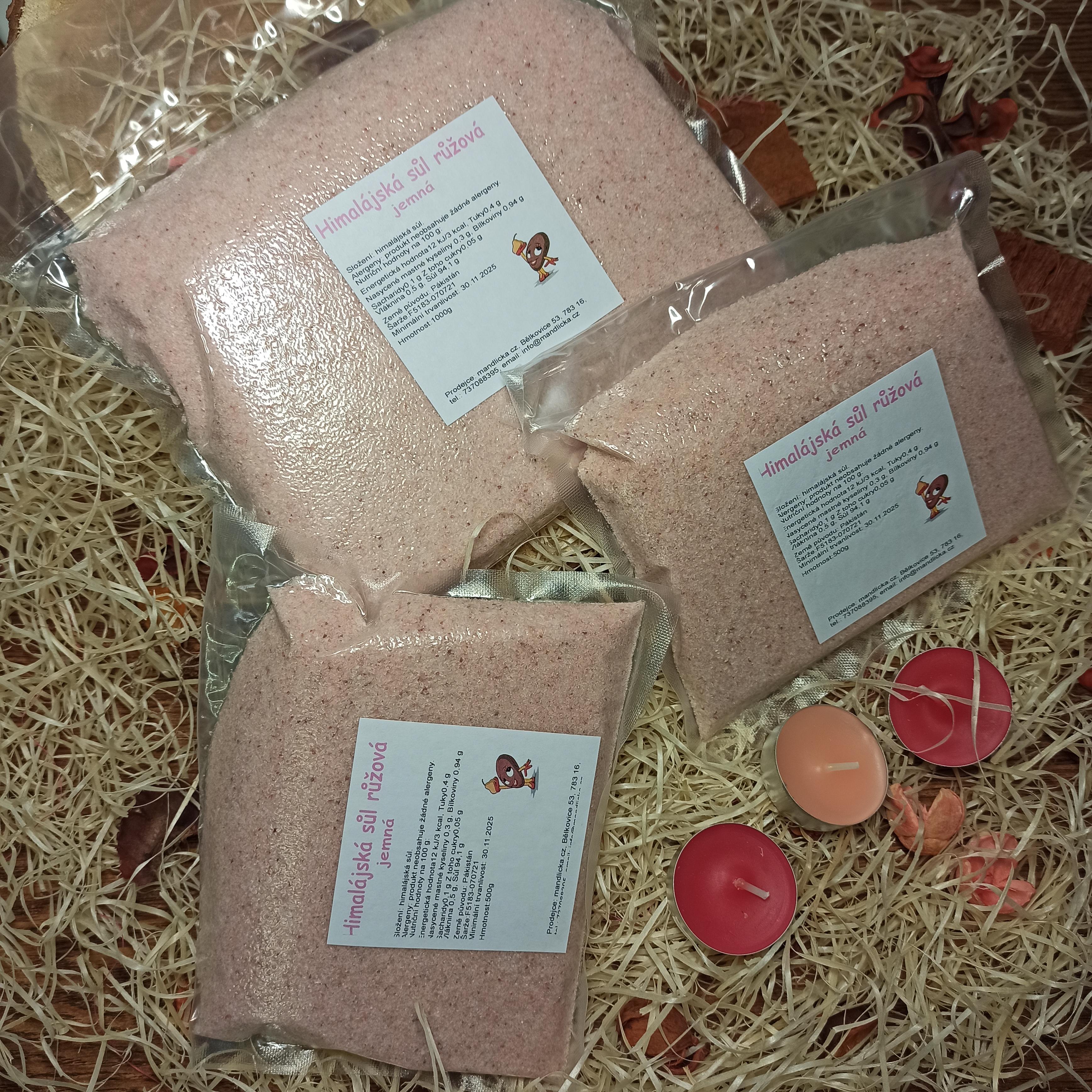 Himalájská sůl růžová jemná 500g