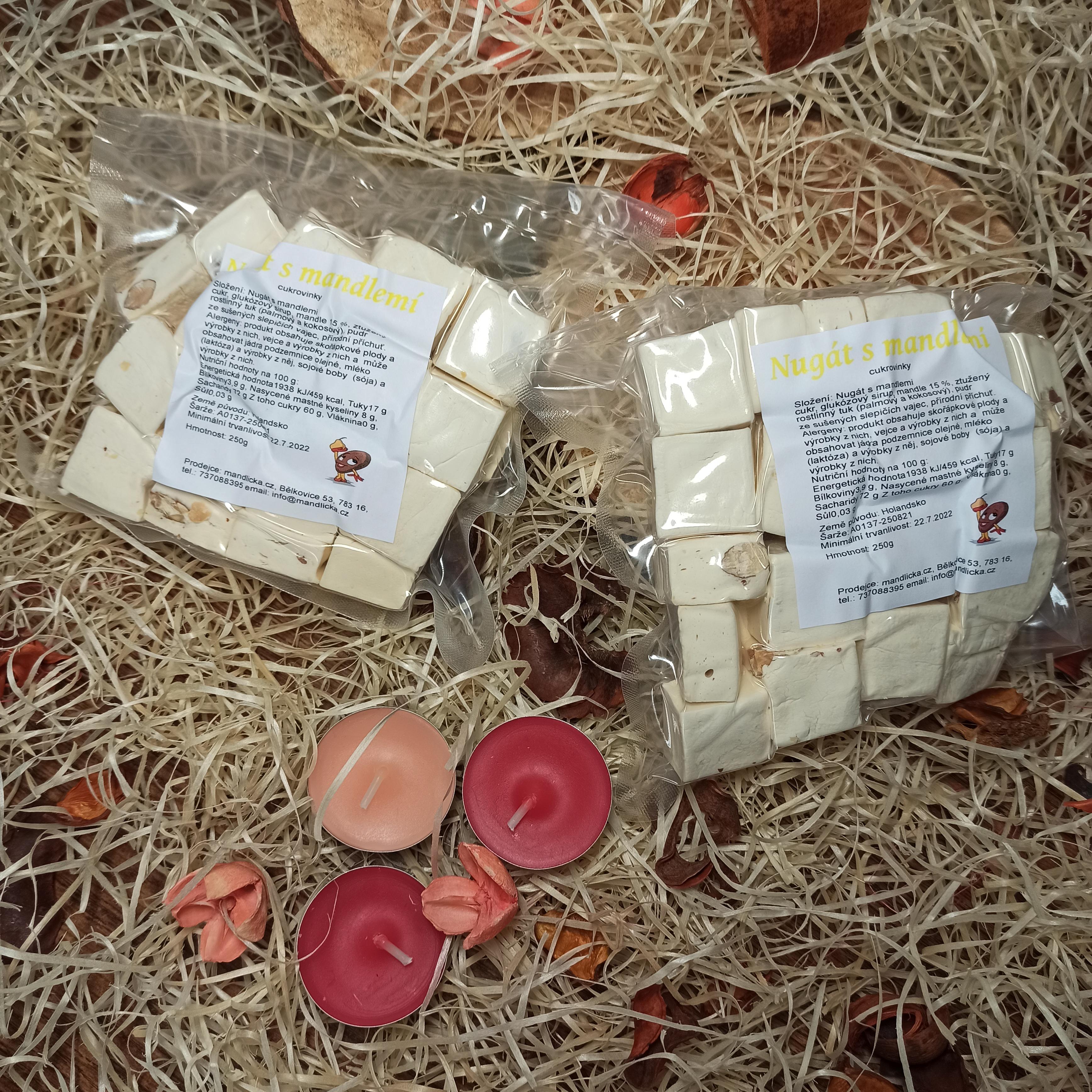 Nugát s mandlemi 250g (turecký med)