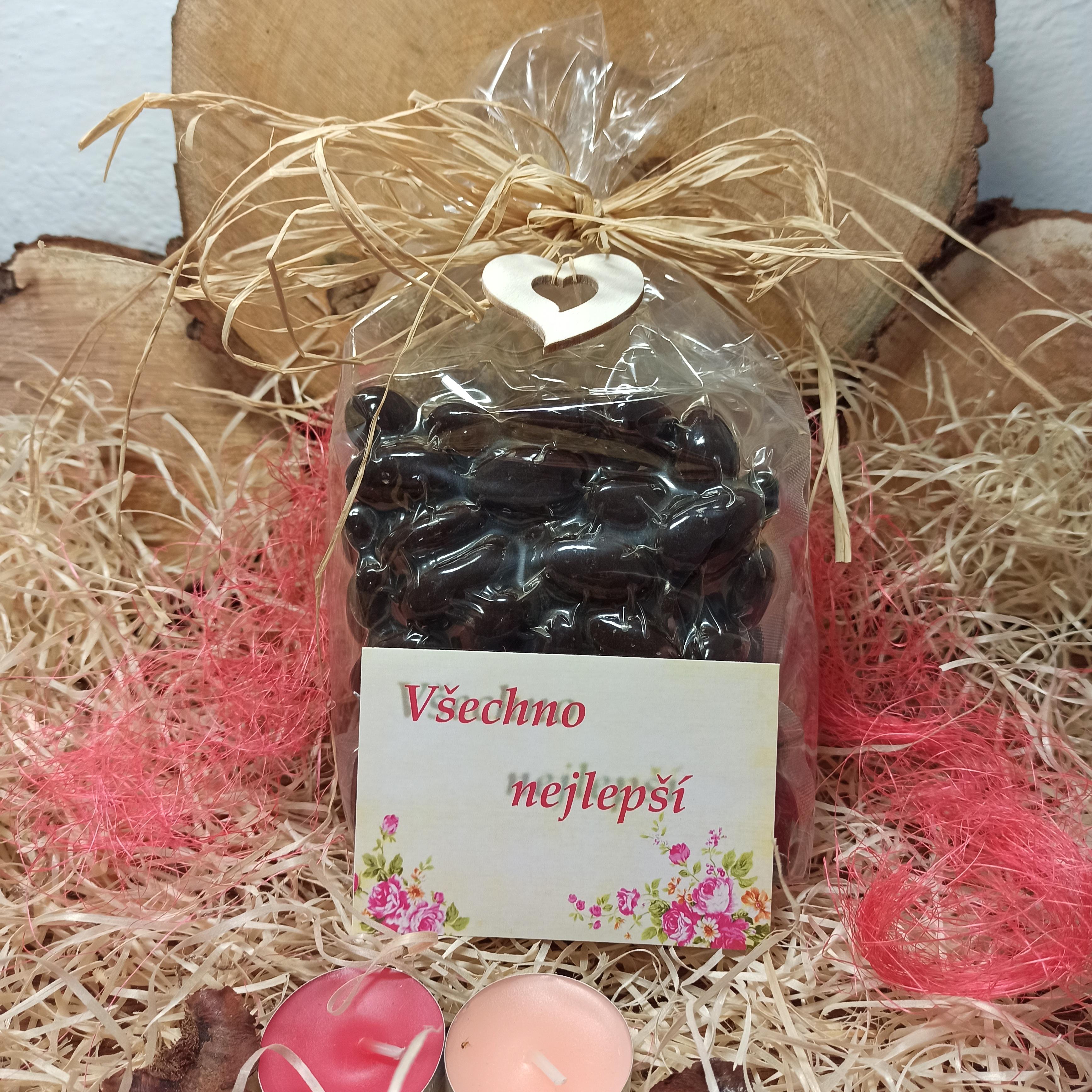 Dárkový balíček oříšků v čokoládě 500g
