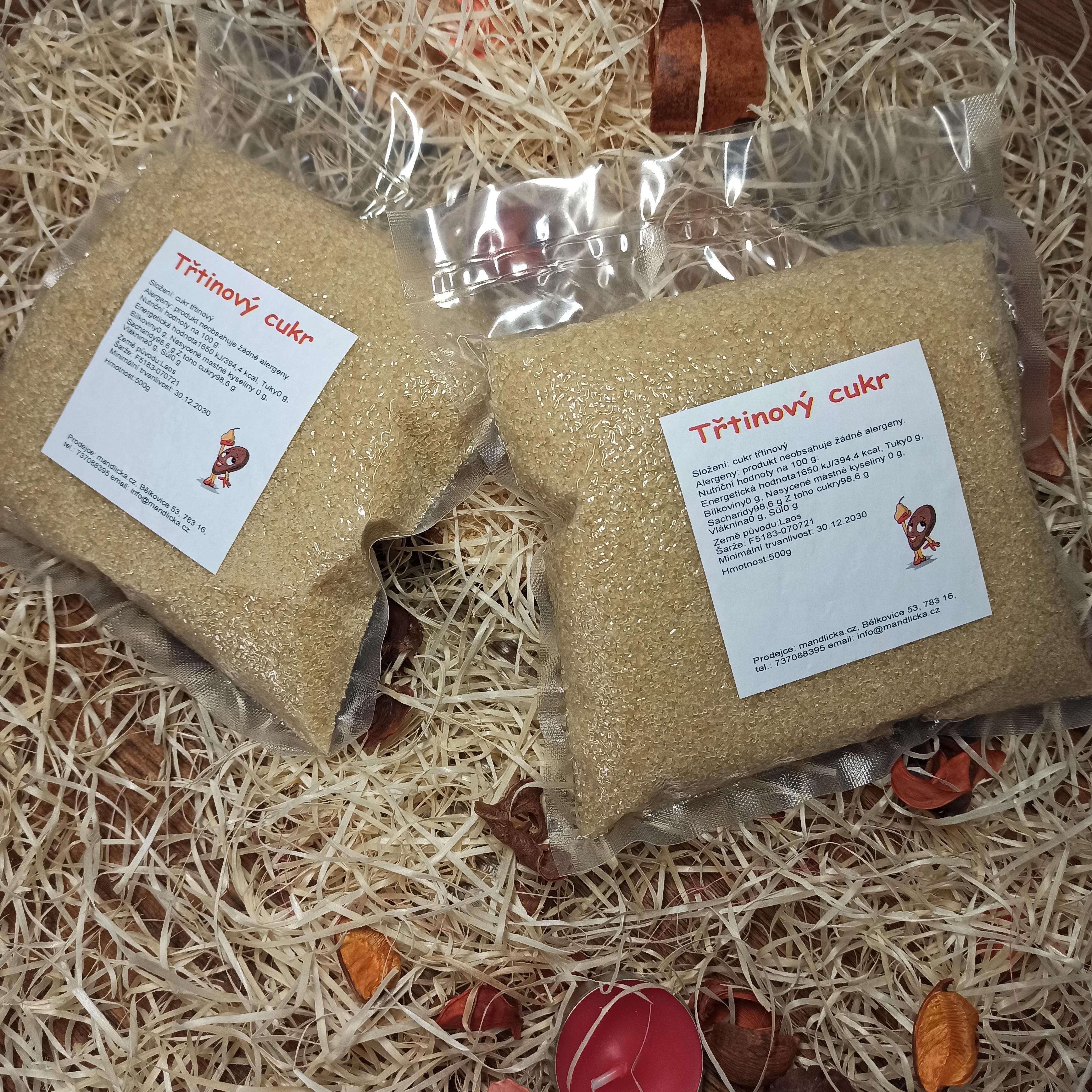 Třtinový cukr 500g